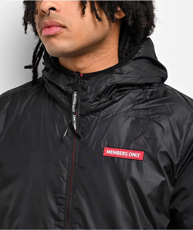Element x keith haring reversible puffer jacket in black top