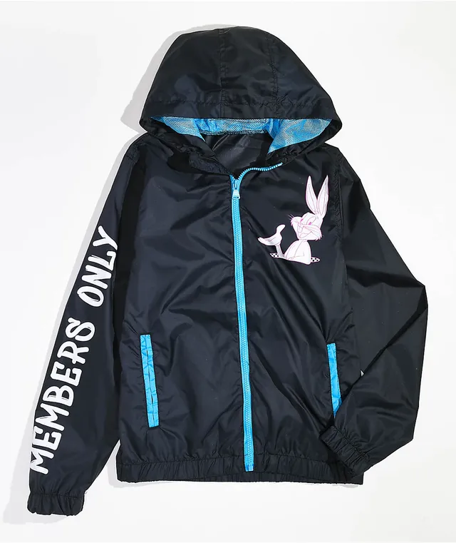 Members Only x Looney Tunes Kids What s Up Doc Black Windbreaker