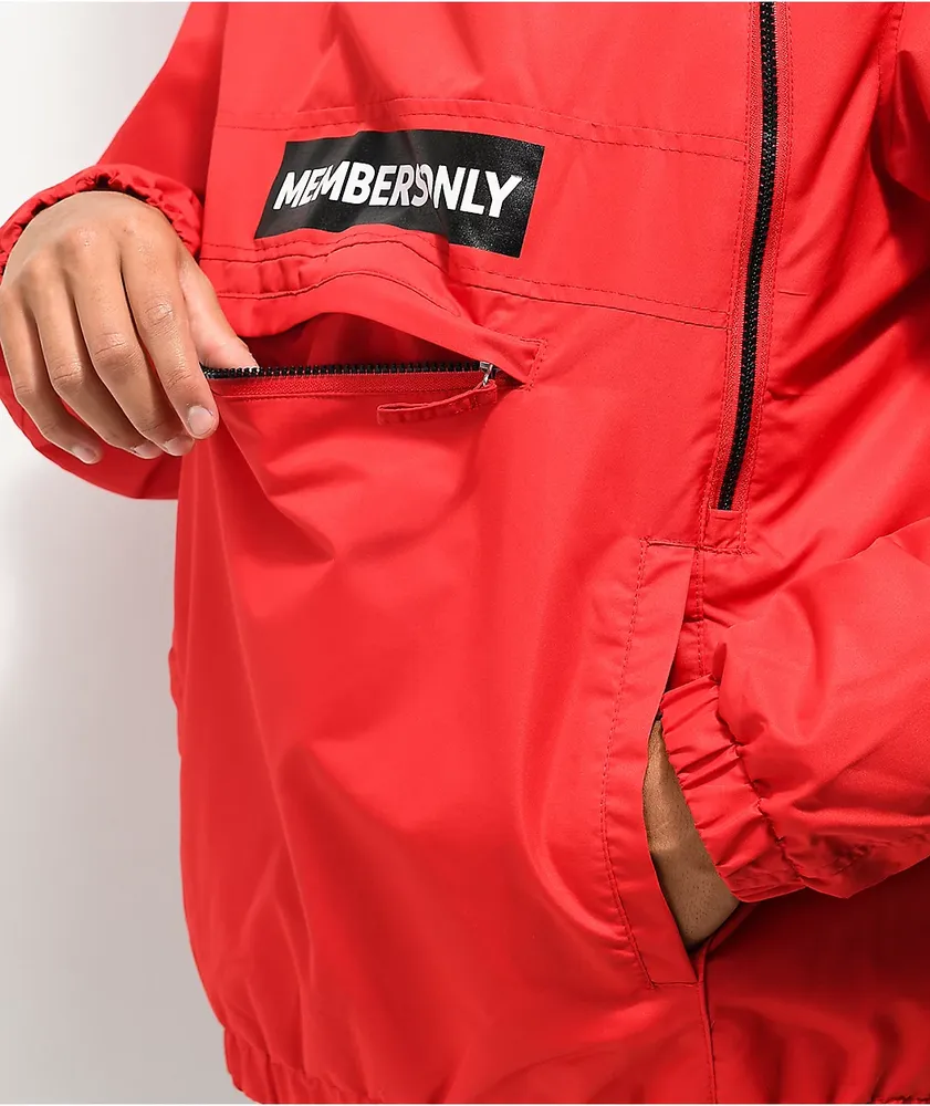 Members Only x NASA Red Anorak Jacket | Arden Fair