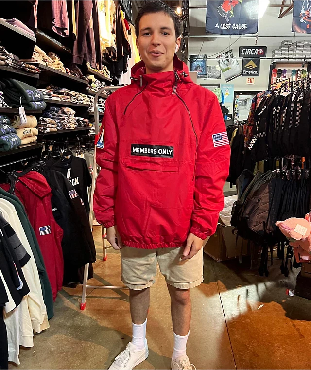 Members Only x NASA Red Anorak Jacket | MainPlace Mall
