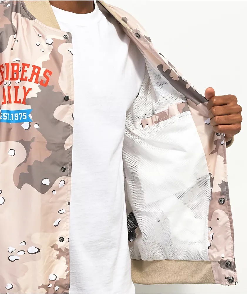 Members Only x Nickelodeon Hey Arnold Tan Camo Bomber Jacket