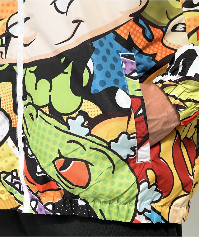 ※れいこCLANEOVERQUILTINGHUNTING JACKET 1 Members Only x Nickelodeon Kanji Multi Windbreaker Jacket at