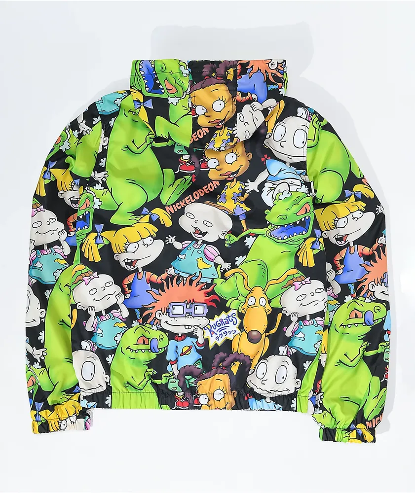Members Only x Nickelodeon Kids Rugrats Black Windbreaker Jacket