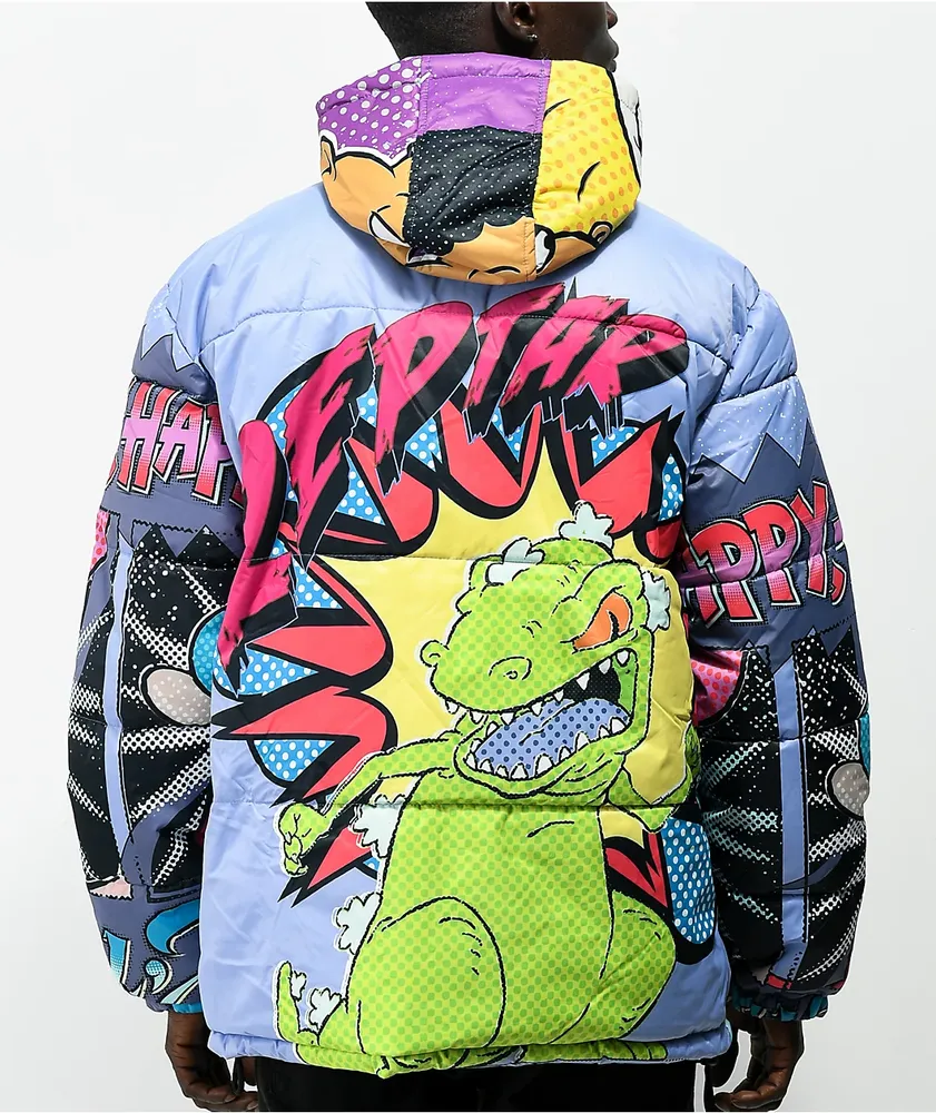 Members Only x Nickelodeon Reptar Purple Puffer Jacket | Dulles