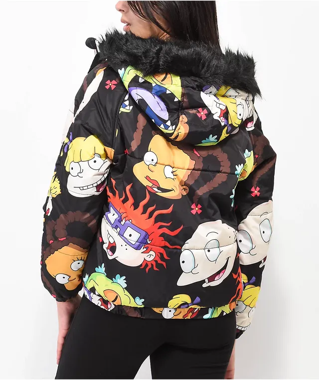 Members Only x Nickelodeon Rugrats Allover Print Bomber Puffer