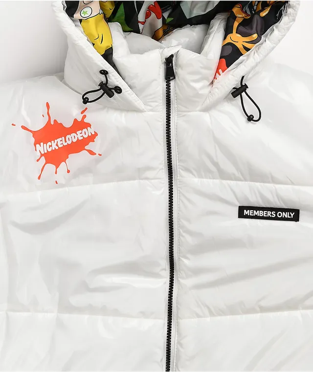 Members Only x Nickelodeon White Puffer Jacket CoolSprings Galleria