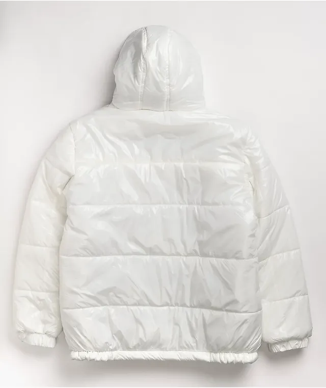 All white puffer jacket store
