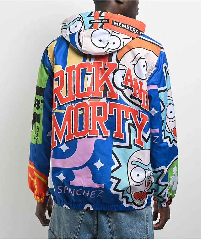 Members Only x Rick And Morty Windbreaker Jacket | Arden Fair