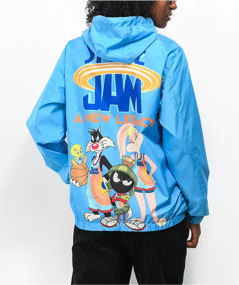 Members Only x Space Jam A New Legacy Uniform Blue Windbreaker