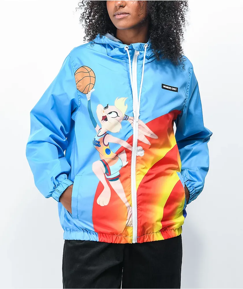 Members Only x Space Jam A New Legacy Uniform Blue Windbreaker