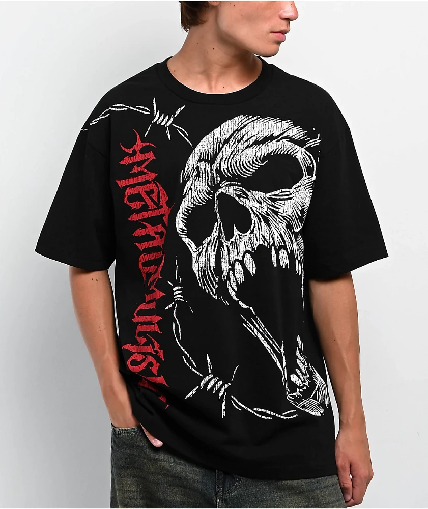 Metal Mulisha Damager Black T-Shirt at Hamilton Place in