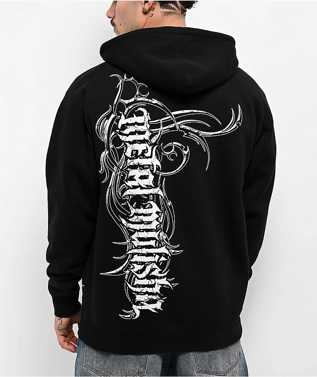Metal Mulisha War Paint Black Zip Hoodie at Hamilton Place in