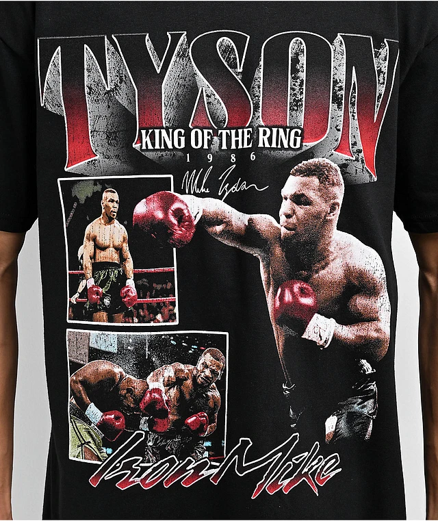 Mike Tyson 1986 King Of The Ring Black T Shirt Shop Midtown