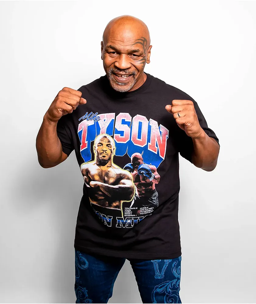 Mike Tyson Iron Mike Collage Black T Shirt Hamilton Place