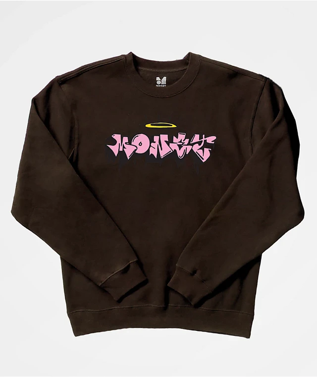 Ripndip Not Today Embroidered Crewneck S トレーナー RIPNDIP Nermal Embroidered Brown Crewneck Sweatshirt