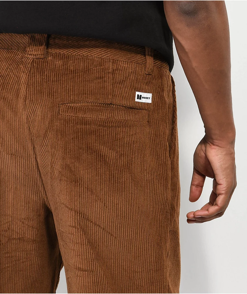 Monet Tuckup Pleated Brown Corduroy Pants | Liberty Center Monet Tuckup Pleated Brown Corduroy Pants | Liberty Center