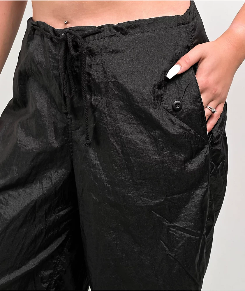 Motel Black Parachute Pants | MainPlace Mall