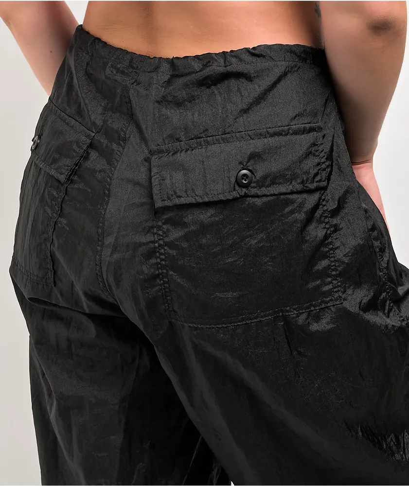 Motel Black Parachute Pants | MainPlace Mall