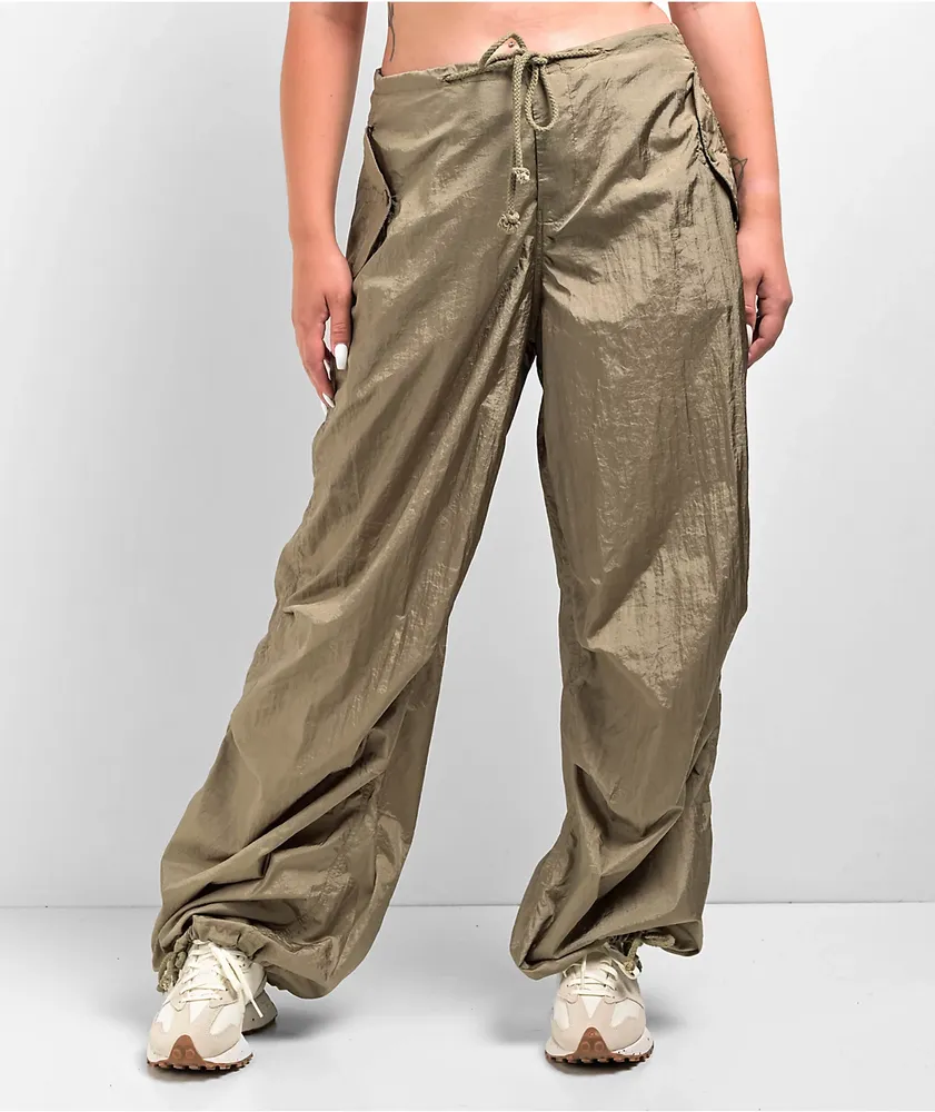 Motel Green Parachute Pants at CoolSprings Galleria in