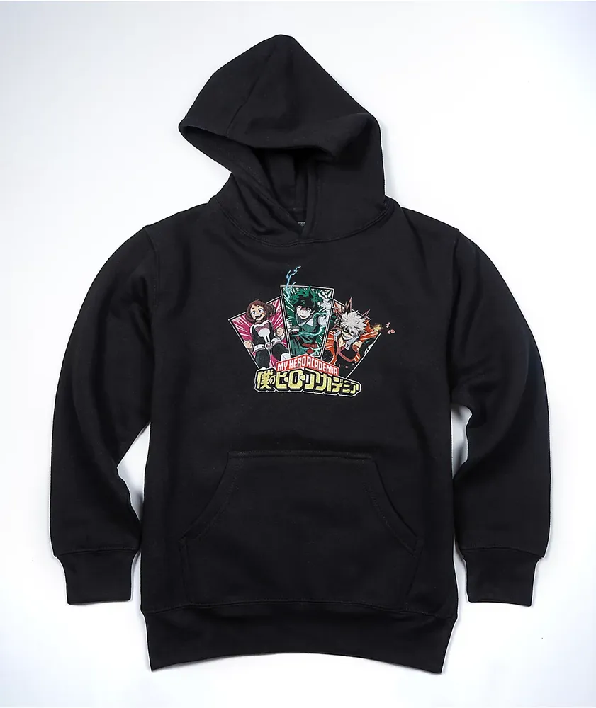 Zumiez My Hero Academia Kids Bakugo Deku Uraraka Black Hoodie