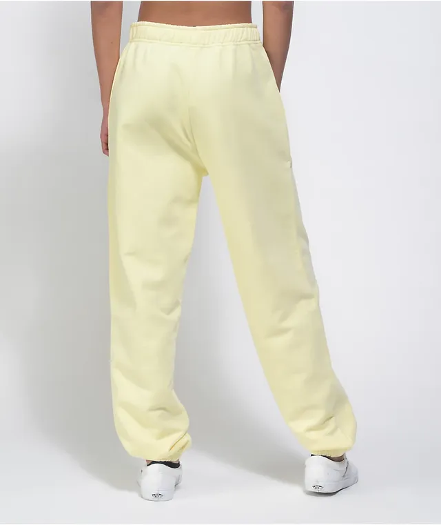 Pale outlet yellow sweatpants