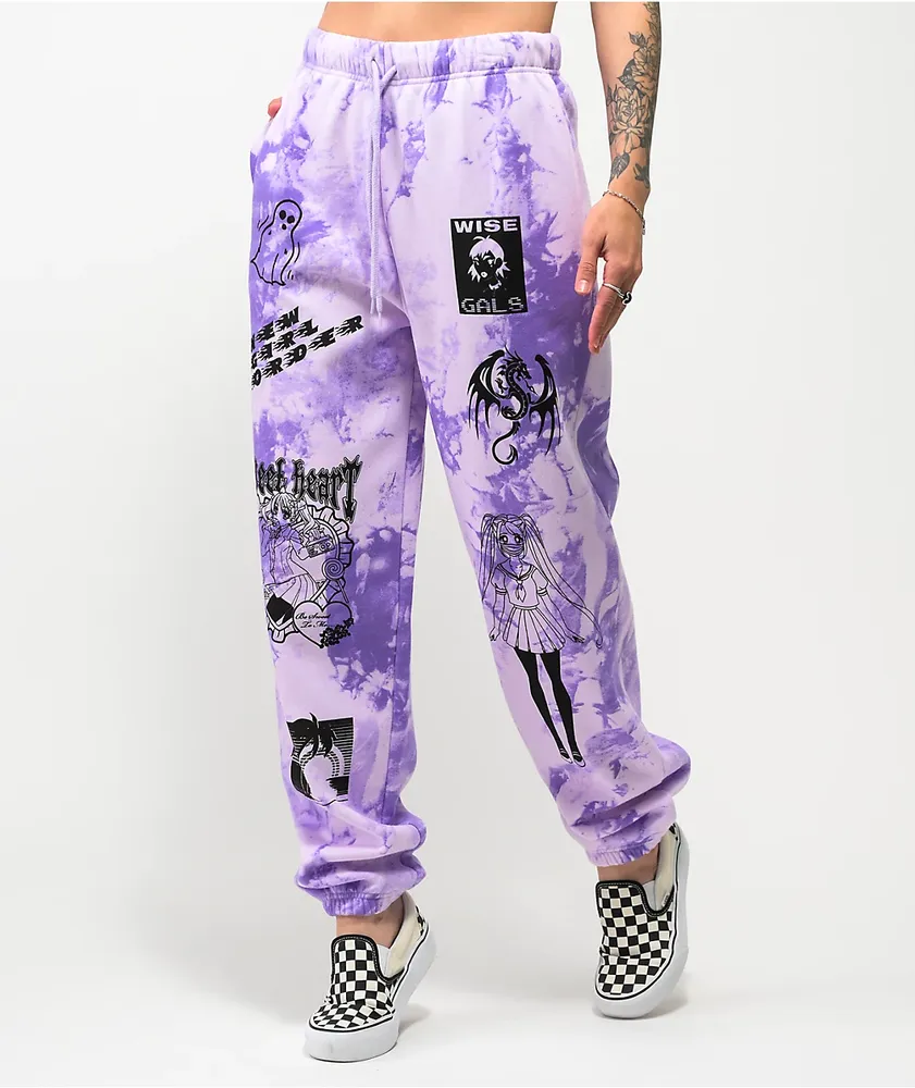 Baggy tie dye clearance sweatpants