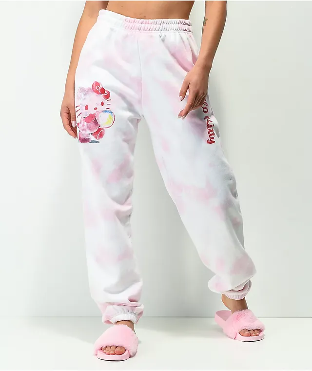 Pink tie outlet dye sweatpants