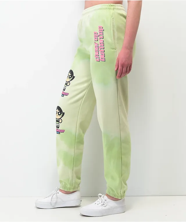 NGOrder x Powerpuff Girls Buttercup Green Tie Dye Jogger