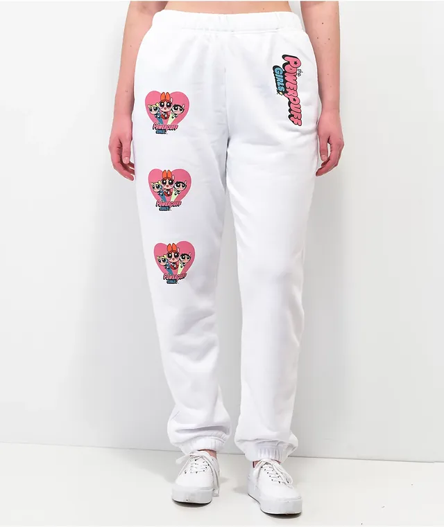 NGOrder x Powerpuff Girls White Jogger Sweatpants CoolSprings