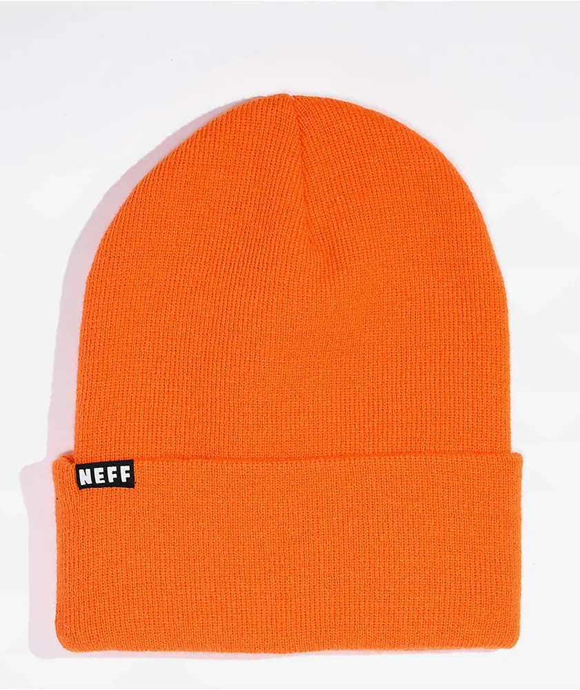 Orange neff shop beanie