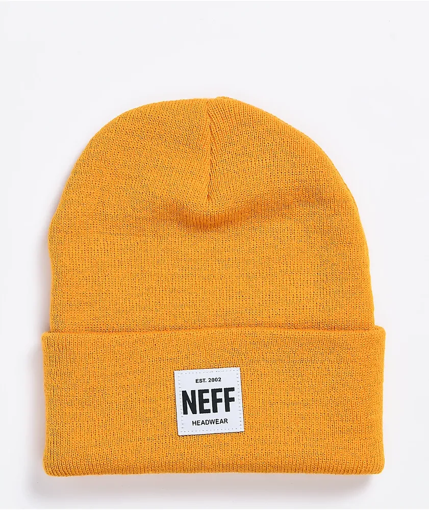 Neff hot sale yellow beanie