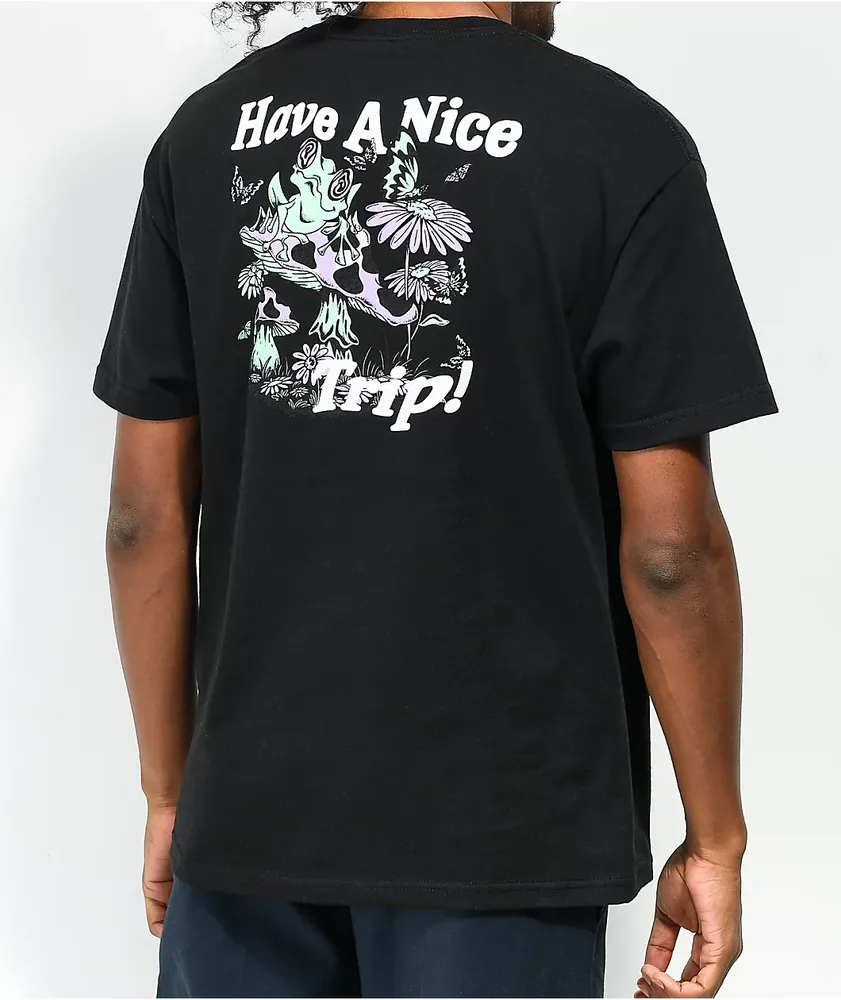 Neff Nature Trip Black T Shirt CoolSprings Galleria