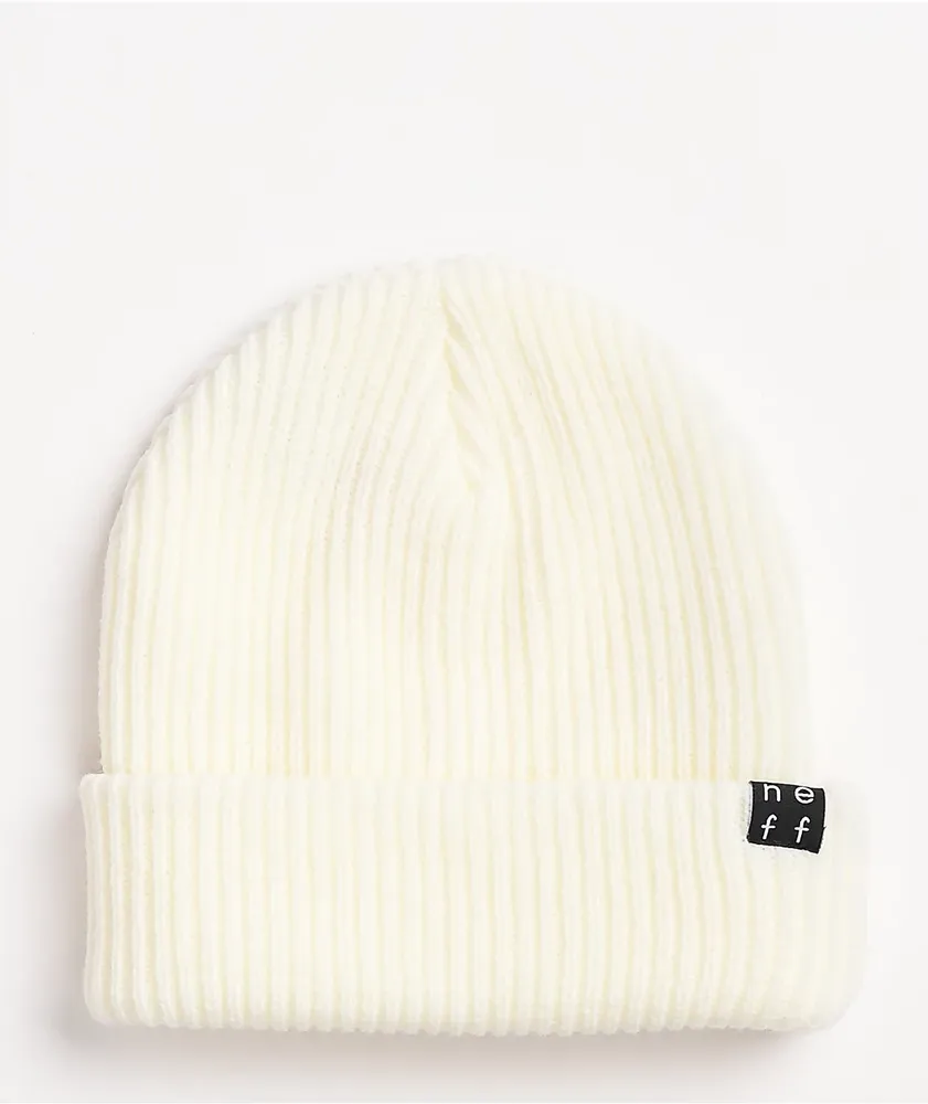 White neff discount beanie