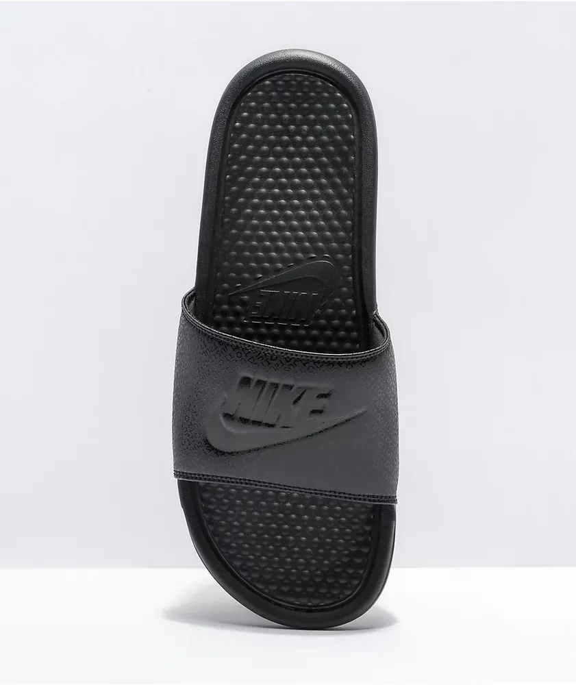 Nike benassi jdi black clearance