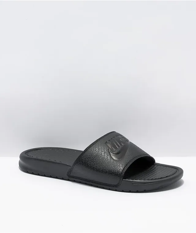 Nike benassi just do it slides white shop