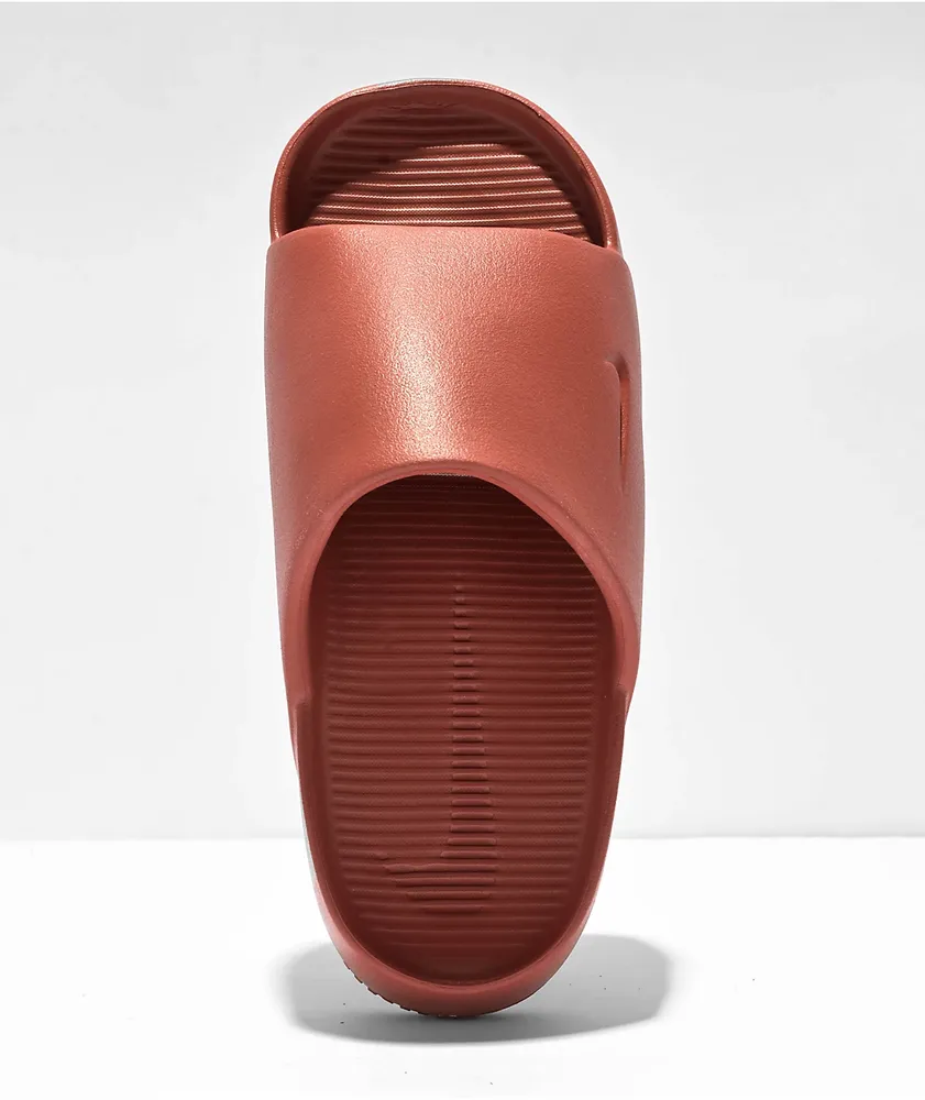 Orange nike slippers store
