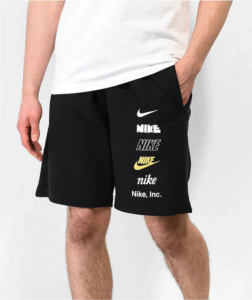 Nike Club Plus Logo Black Sweat Shorts | MainPlace Mall