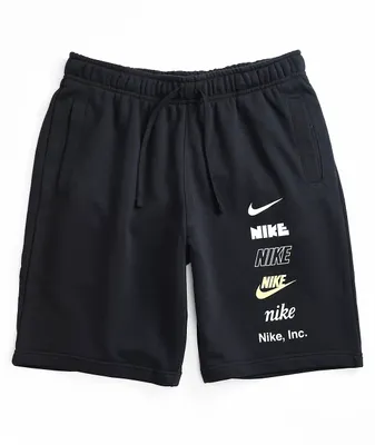 Black nike sweatshorts shop