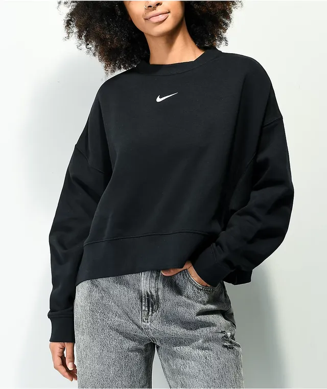 Nike crop crew hotsell sweatshirt