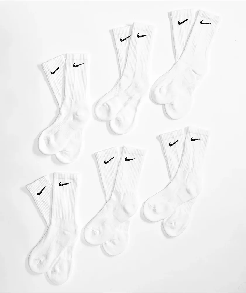 Nike white crew socks 6 pack outlet