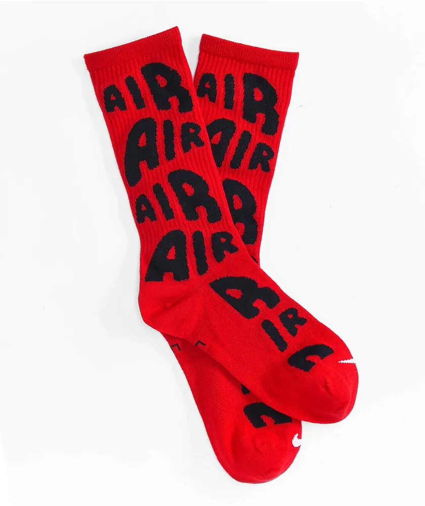 Nike red crew socks discount
