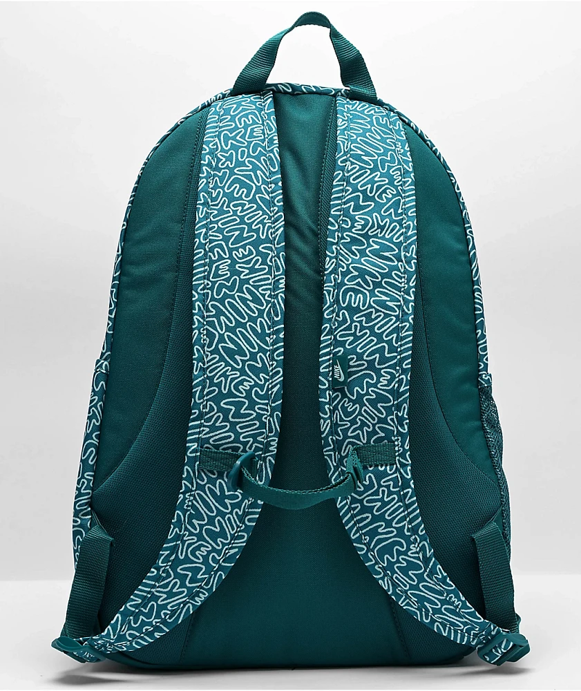 Nike Hayward Scribble Geode Teal Backpack at Hamilton Place in