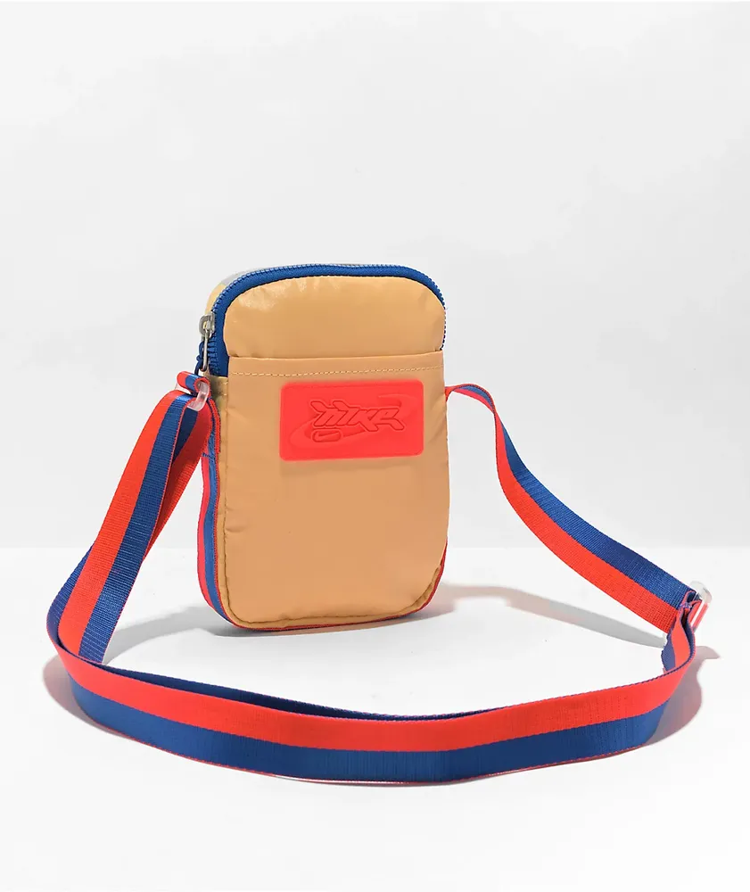 Nike Heritage S Celestial Gold & Red Crossbody Bag Hamilton Place