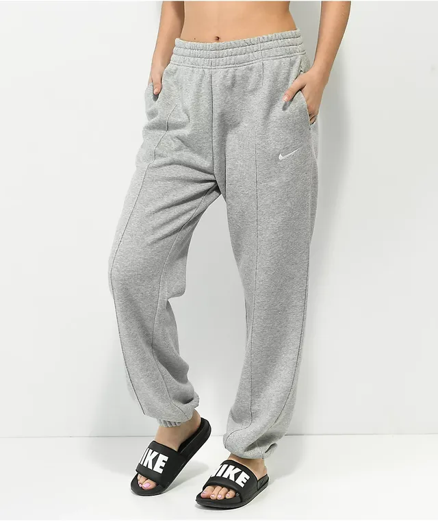 Nike mini swoosh oversized gray sweatpant online