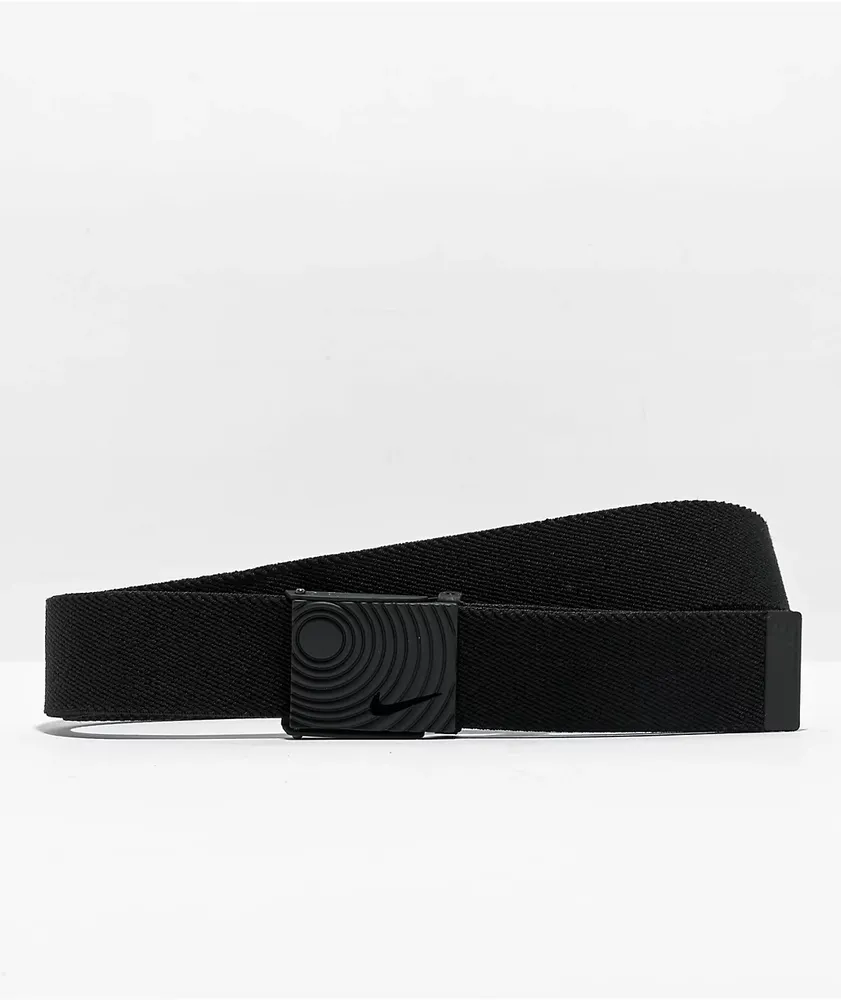 Nike black web sales belt