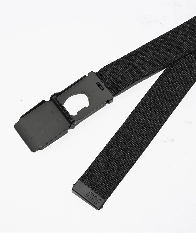 Nike black web belt top