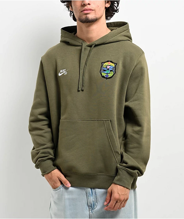 オリーブ　L MEN’S LOGO 完売品　新品　BRIEFING HOODIE