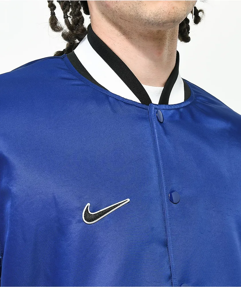 Blue nike bomber jacket hot sale