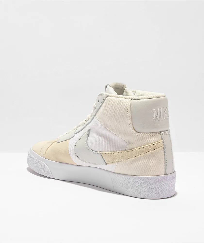 Nike SB Blazer Mid PRM Summit White Skate Shoes Mall of America