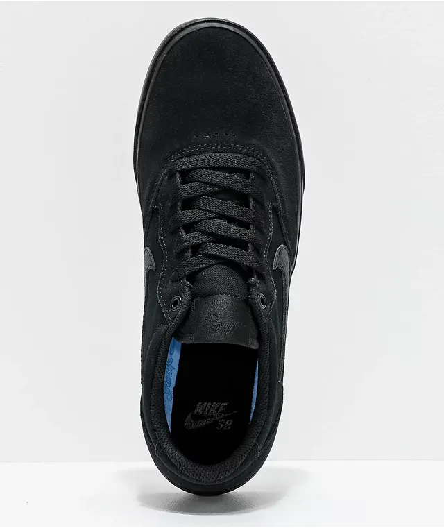 Nike sb chron slr black & white skate shoes sales